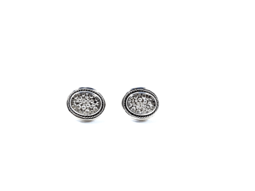 aretes oval plata piña 2 aretes oval plata piña 2