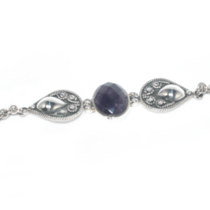 pulsera moderna facetada